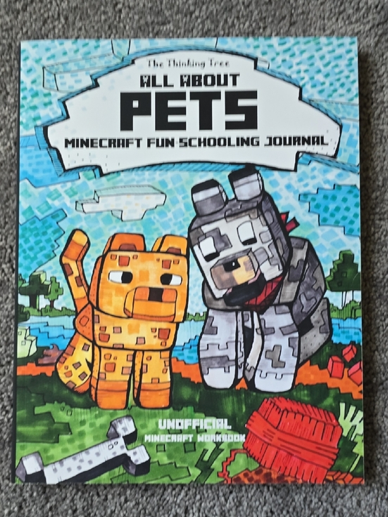 Other - Minecraft 'All About Pets' Fun Schooling Journal - Orange & Gray